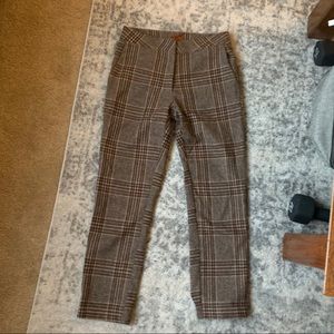 POL plaid dress pants
